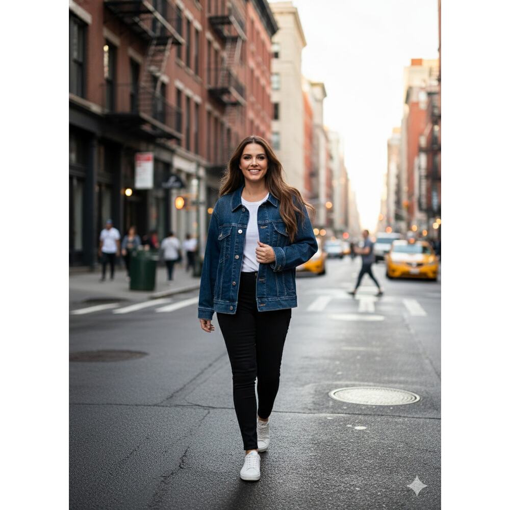 Calvin Klein‎ Denim Trucker Jacket - XL, Blue Denim NWOT